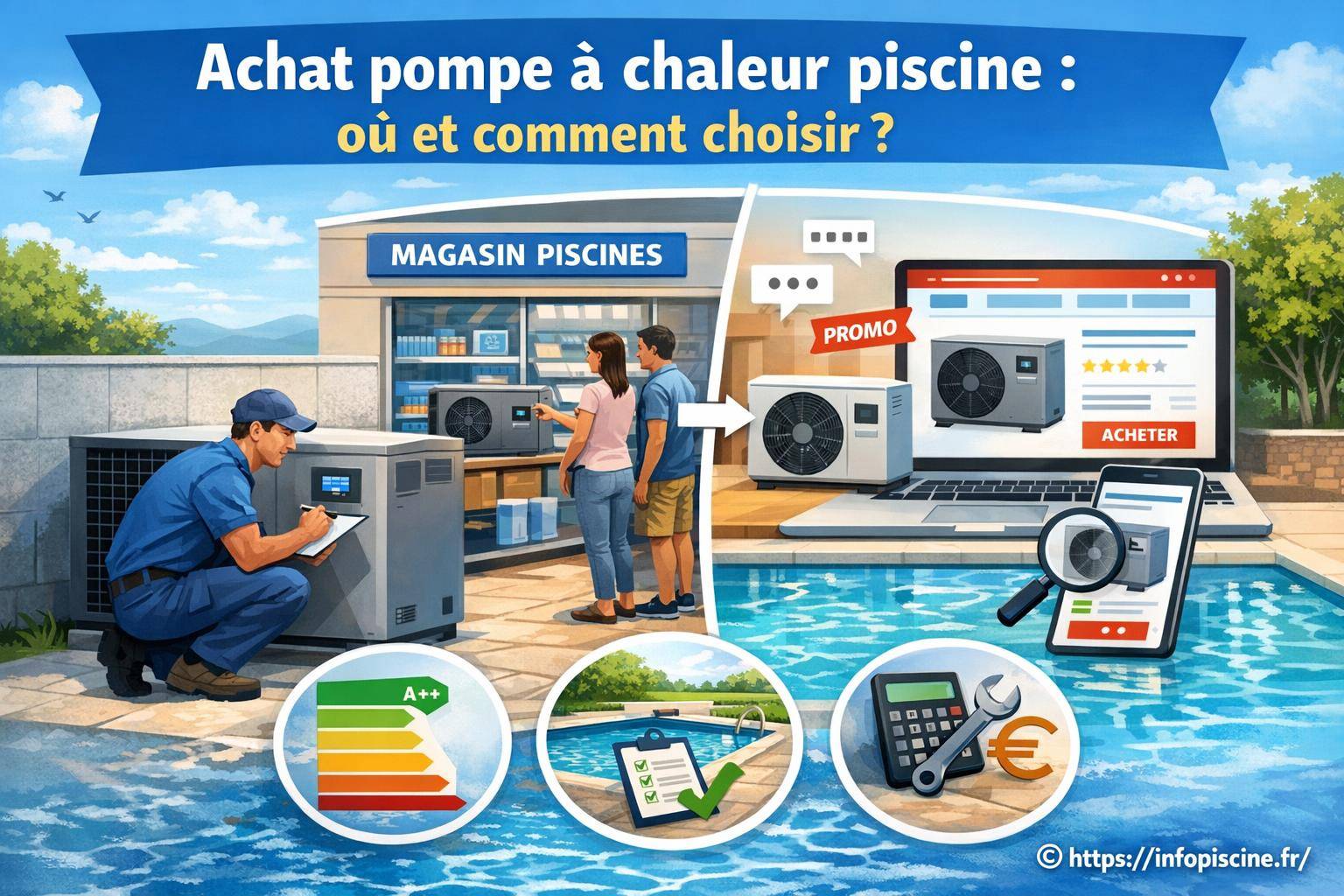 Achat pompe à chaleur piscine : où acheter et comment bien choisir ?