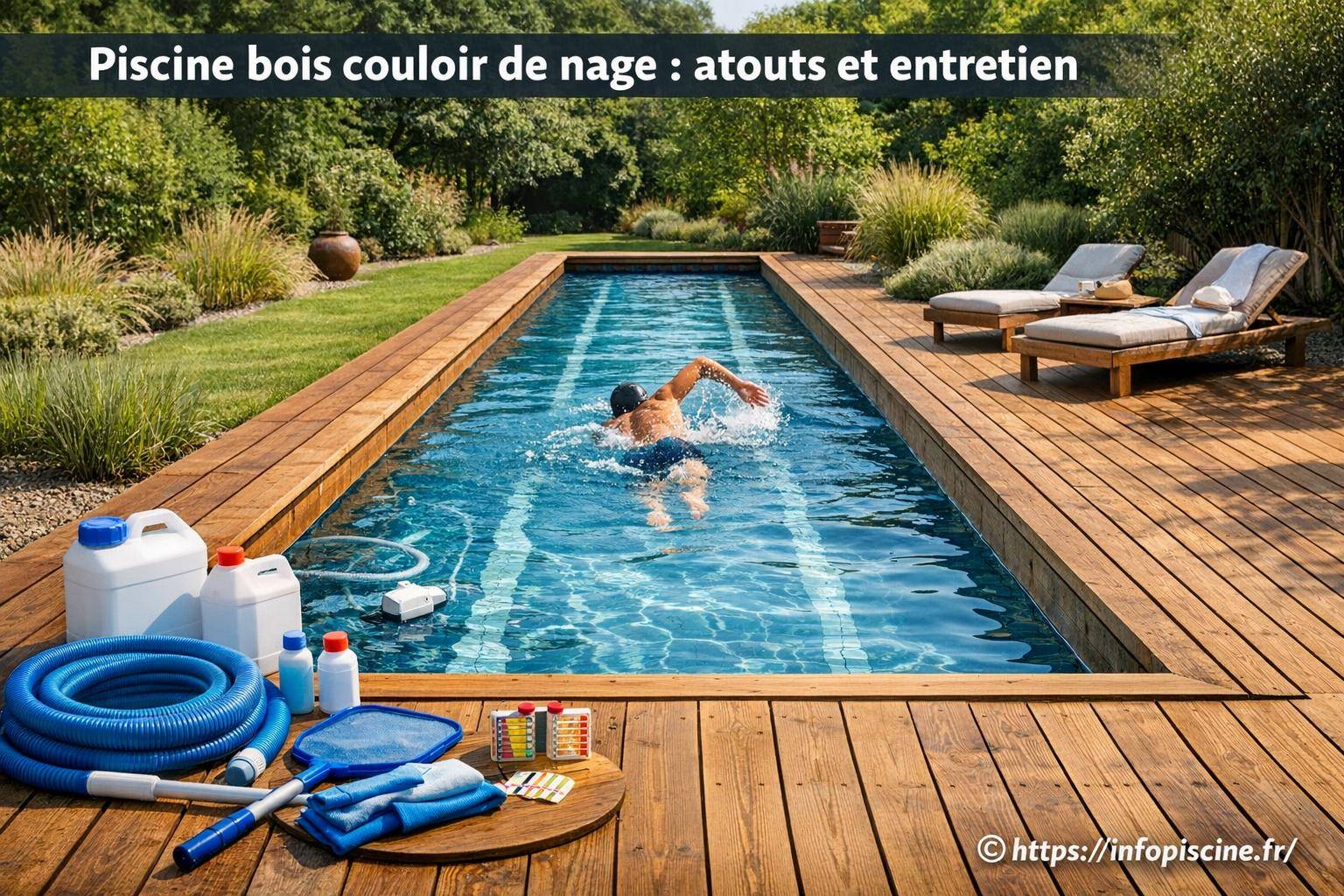 Piscine bois couloir de nage : quels atouts et comment l’entretenir ?