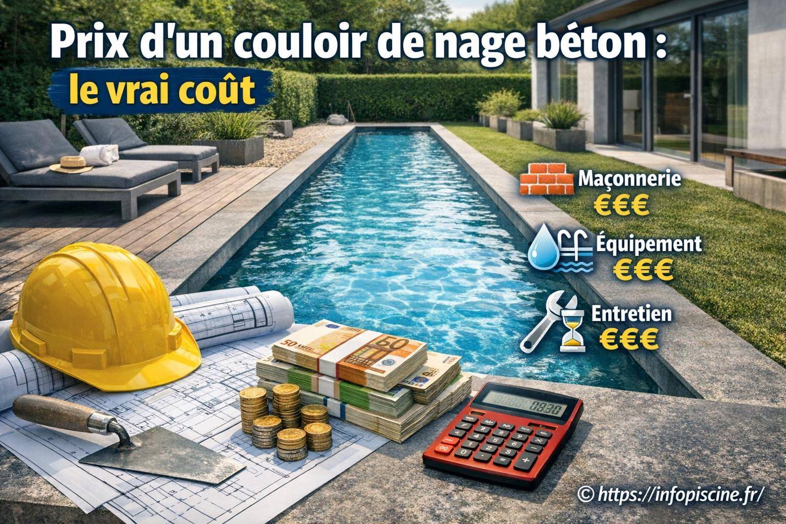 Prix d'un couloir de nage en béton : quel est le vrai coût ?