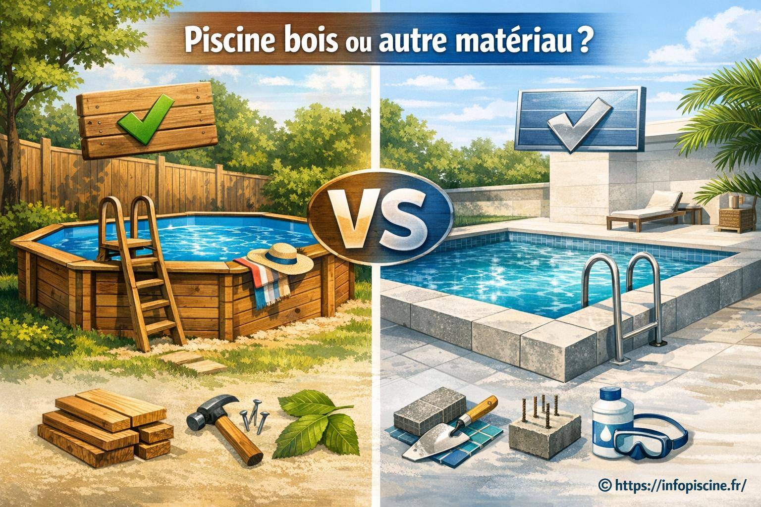 Piscine bois ou autre matériau : que choisir pour votre jardin ?