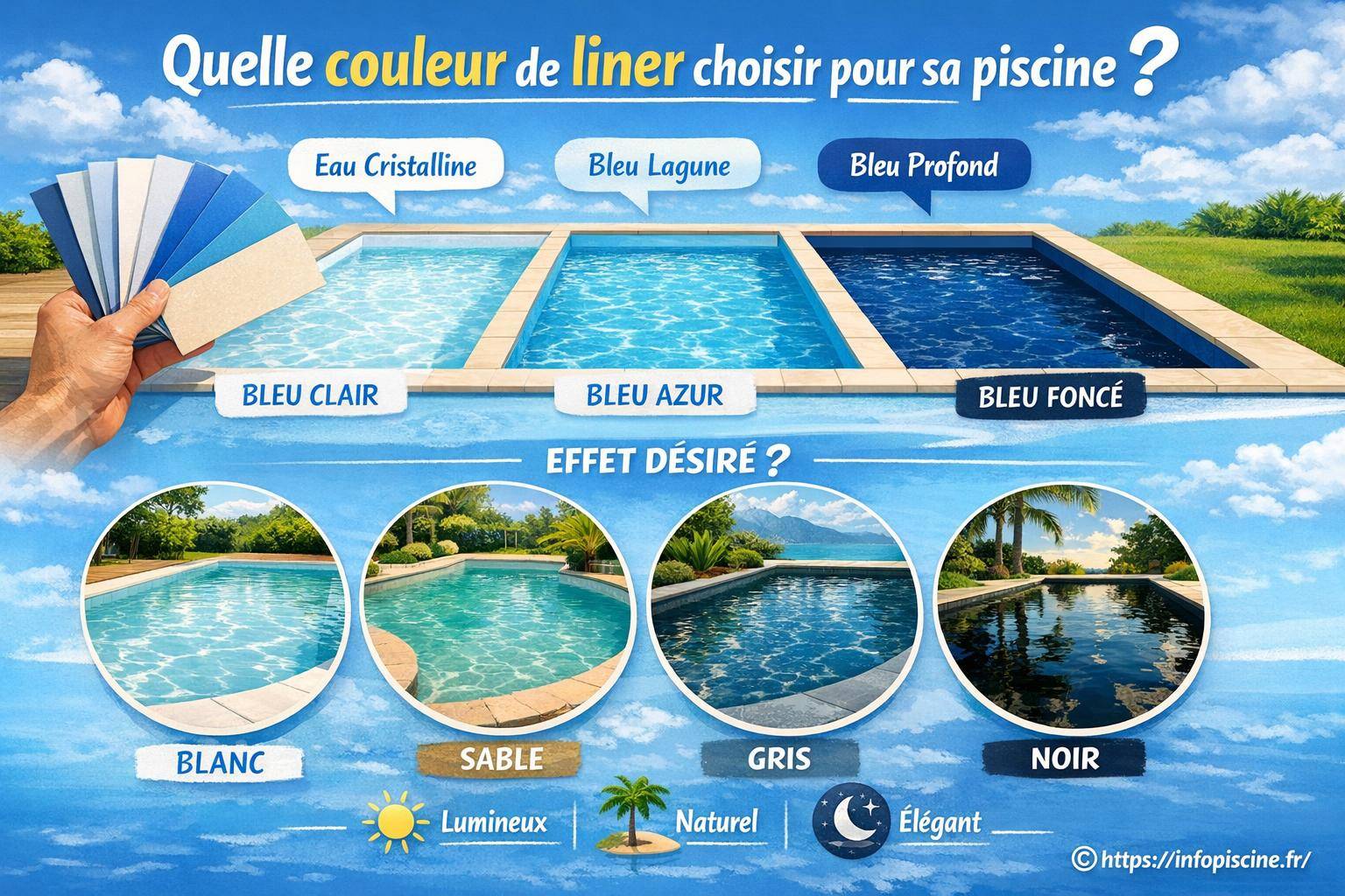 Quelle couleur de liner choisir pour sa piscine ?