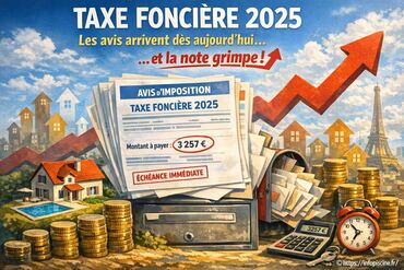 Taxe foncière 2025 : avis d'imposition disponibles et hausse annoncée