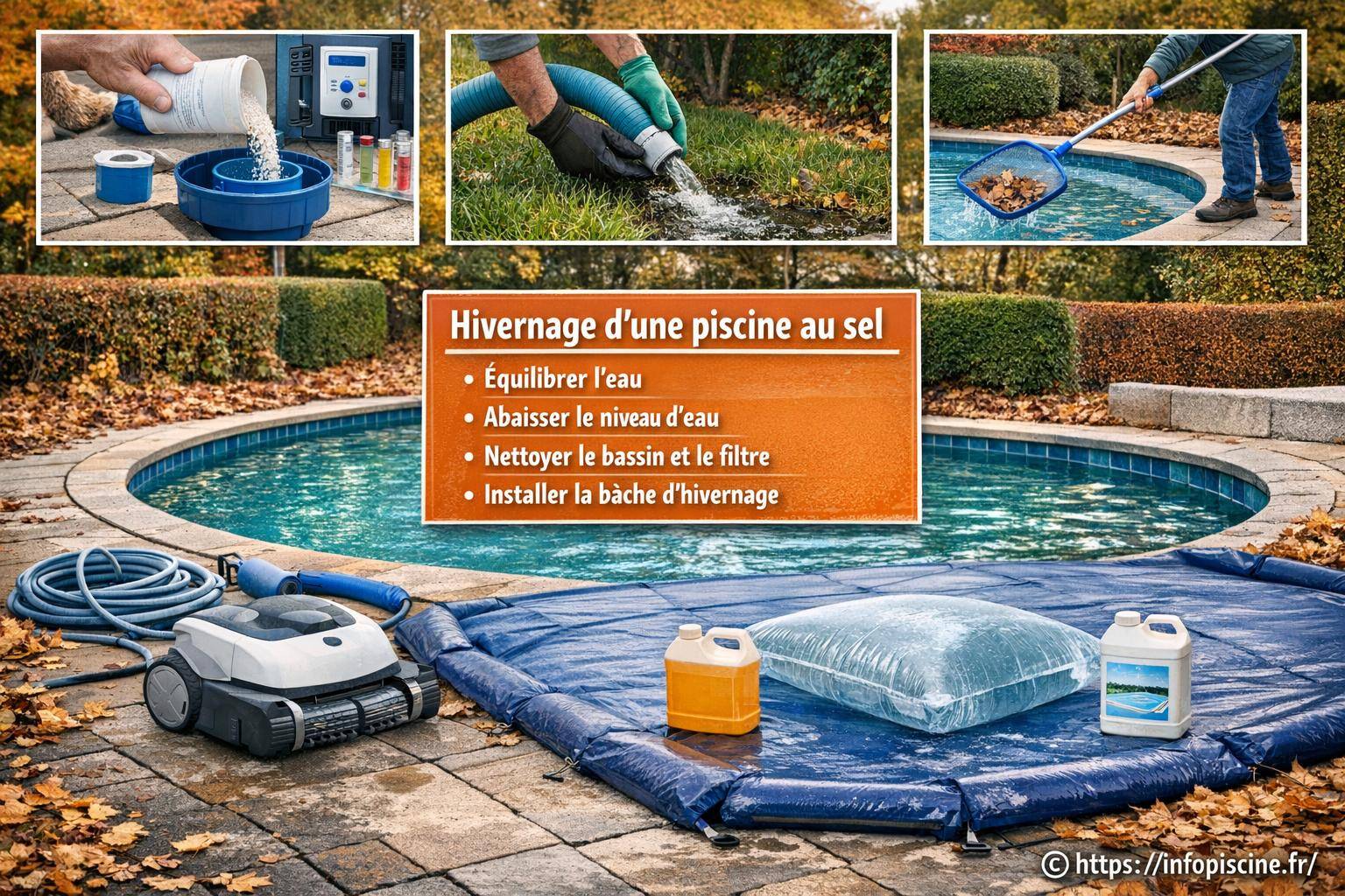 Comment mettre en hivernage une piscine au sel ?