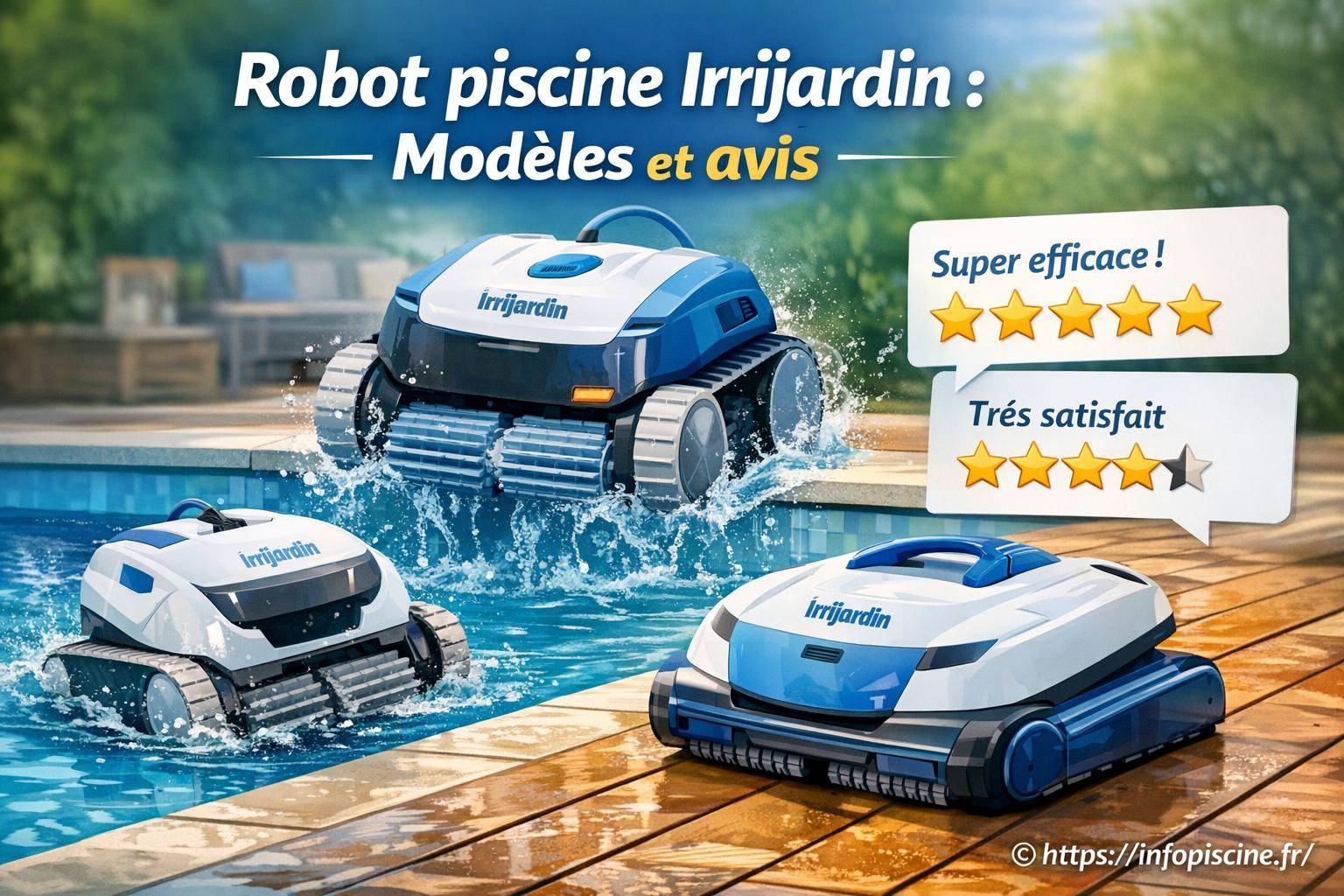 Robot piscine Irrijardin : quels modèles choisir et quels avis retenir ?