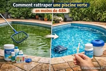 Comment rattraper une piscine verte en moins de 48h ?