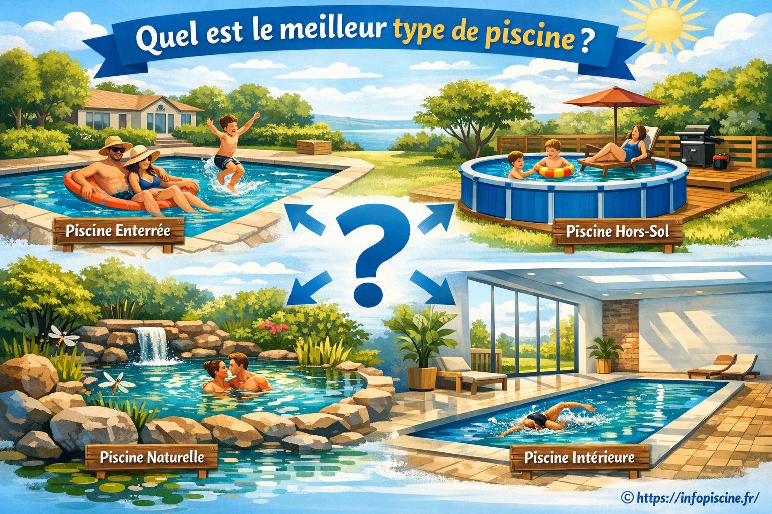 Quel est le meilleur type de piscine pour votre jardin ?