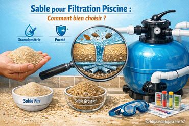 Sable pour filtration piscine : comment bien choisir le bon sable ?