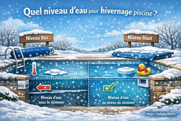Quel niveau d’eau pour l’hivernage piscine ?