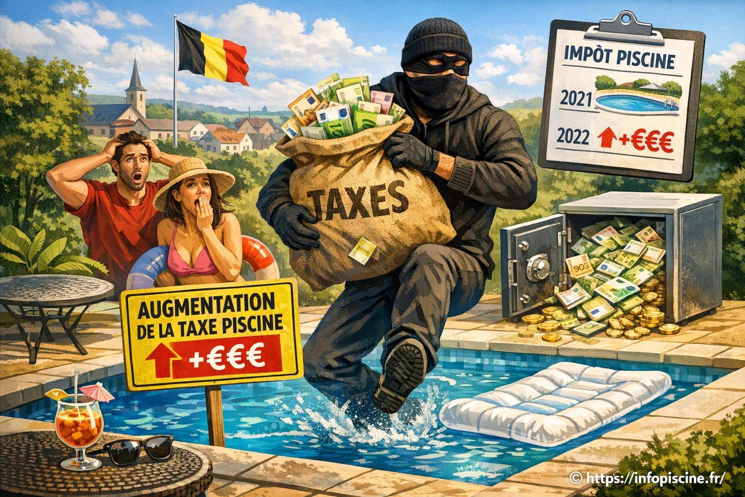 Hausse de la taxe annuelle sur les piscines privées dans plusieurs communes belges
