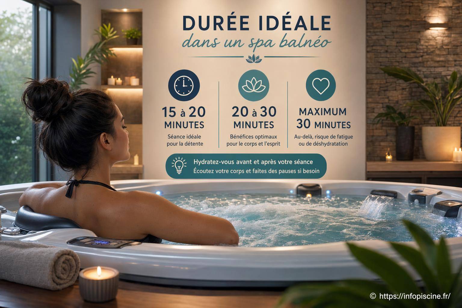 Durée idéale dans un spa balnéo : combien de temps rester pour en profiter pleinement ?