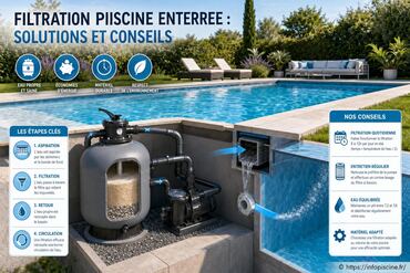Filtration piscine enterrée : quelles solutions pour une eau claire et saine ?