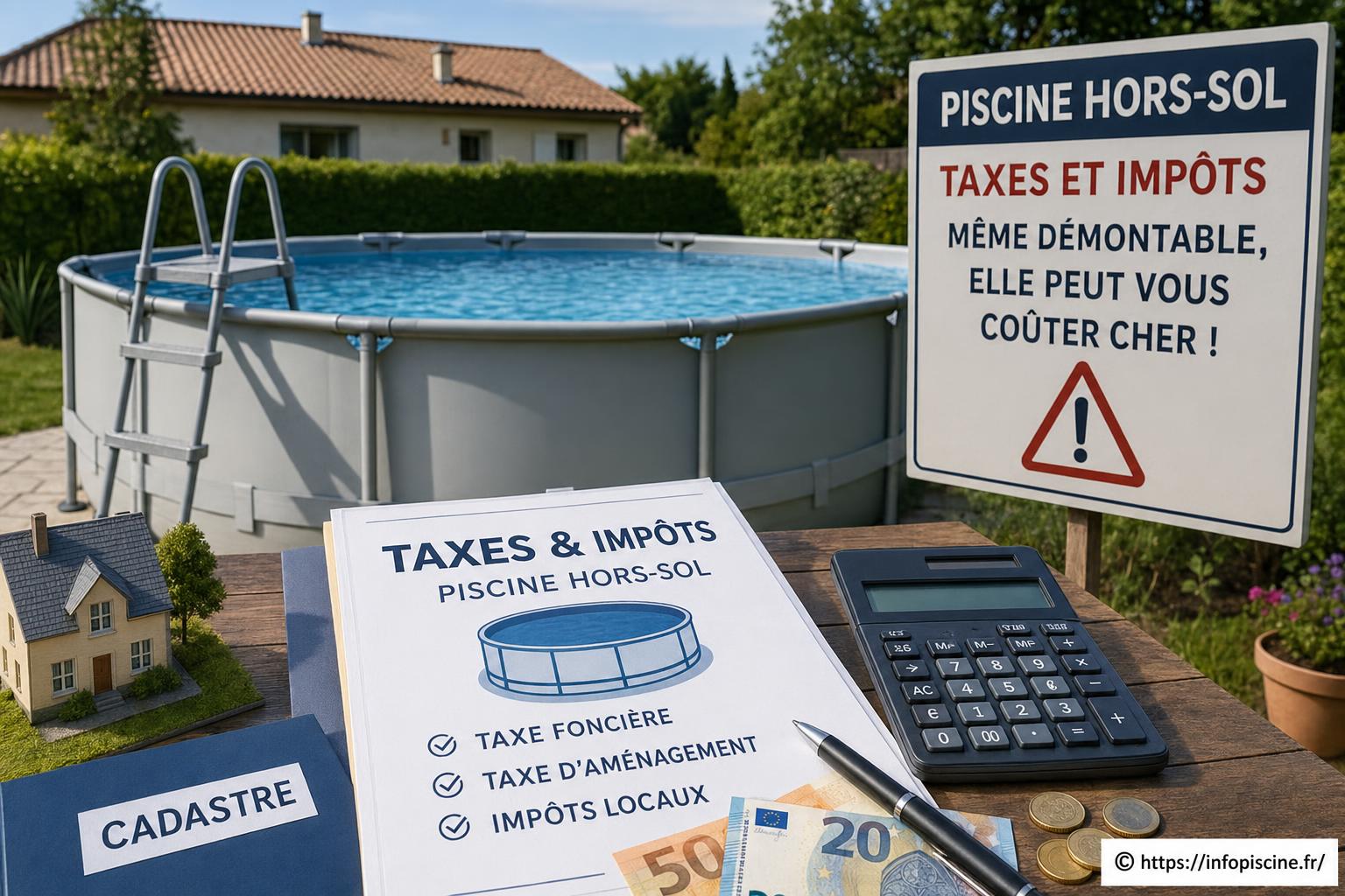 Piscine hors-sol : attention aux taxes même pour un modèle démontable