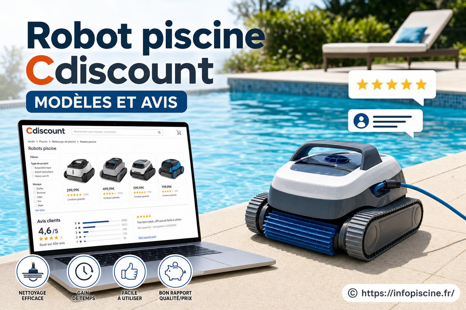 Robot piscine Cdiscount : quels modèles choisir et que valent-ils ?