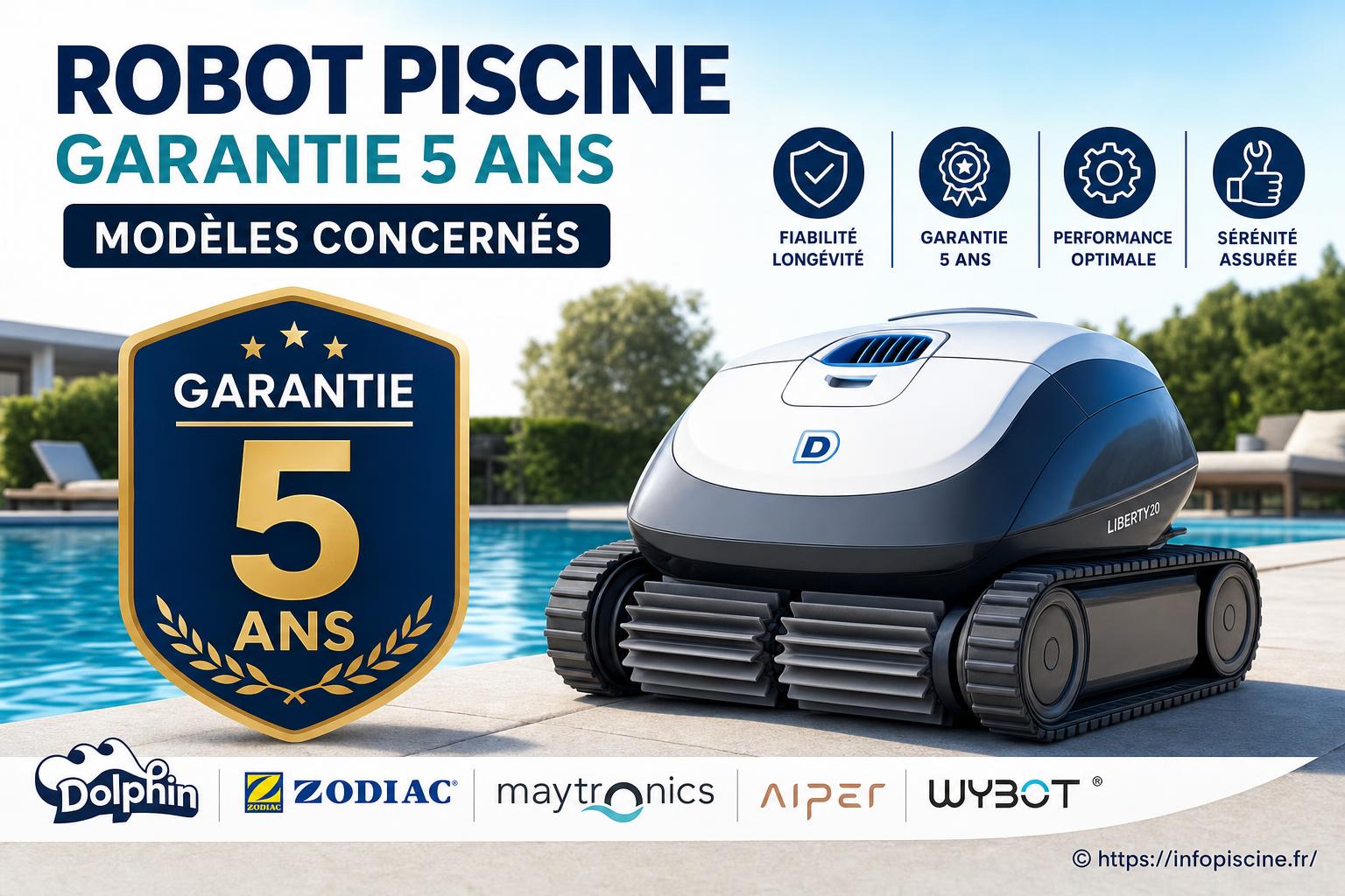 Robot piscine garantie 5 ans : quels modèles choisir pour une fiabilité optimale ?