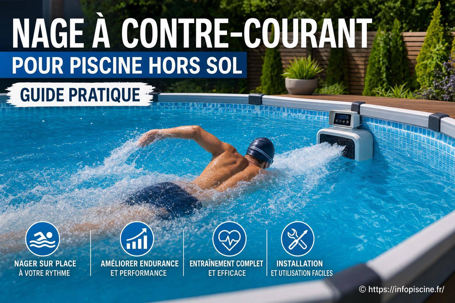 Nage à contre-courant pour piscine hors sol : comment bien choisir et installer