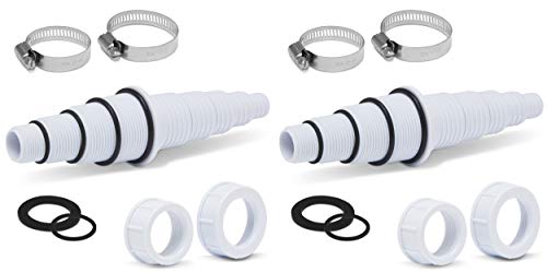 Sealproof Lot de 2 adaptateurs de tuyau de piscine, 30 confi
