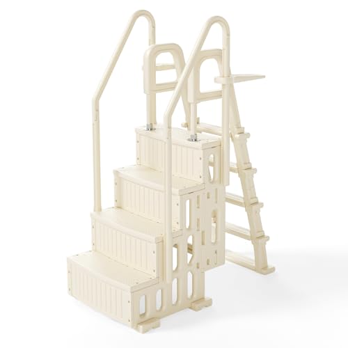 Escalier Double Piscine Anti-Dérapant