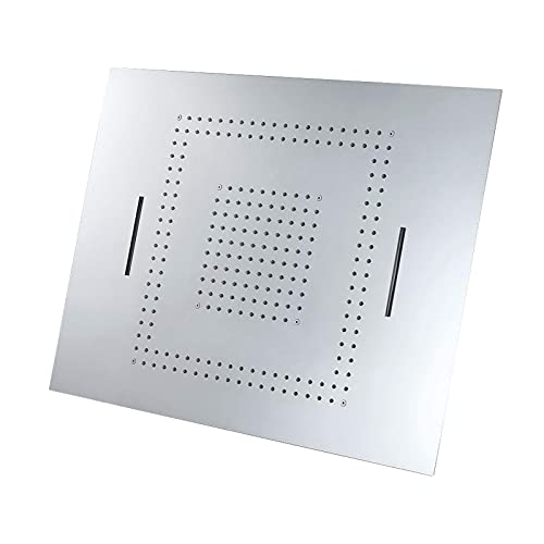 Pommeau douche LED inox 800x600 mm