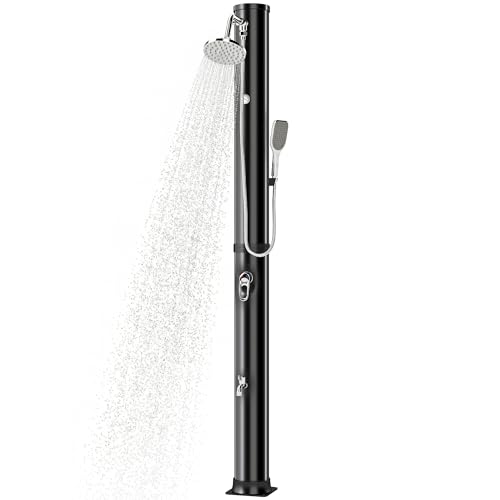 Outsunny Douche Solaire de Jardin 40L avec Douchette à Main 