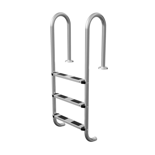 LZQ Échelle de piscine en acier inoxydable - Avec 3 marches 