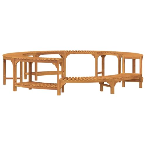 Mokuyary Entourage de Bain à Remous Marron Ø275x55,5 cm Exté