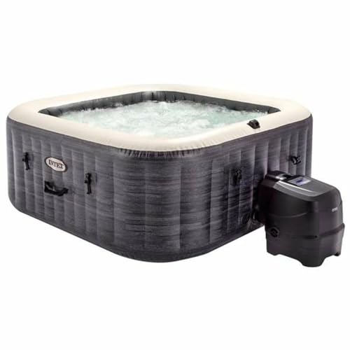 Intex - 28450EX - Pure Spa Bulles Ardoise 4 Places, Gris Ard
