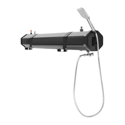 Douche solaire de camping avec pompe pour barre de toit 30 l