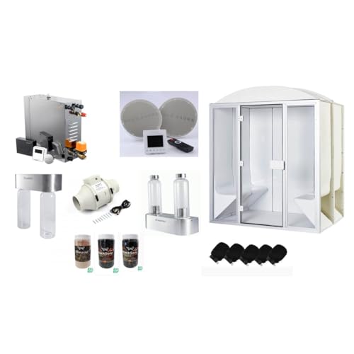 Desineo Cabine de hammam Pro 6 Places Premium complète 190 x