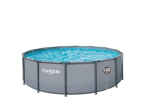 FUNSICLE Piscine Tubulaire Ronde Oasis - avec Épurateur - Éc