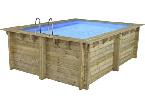 Piscine Bois Rectangle Zanzibar - 3,50 x 2,30 x 1,24 m