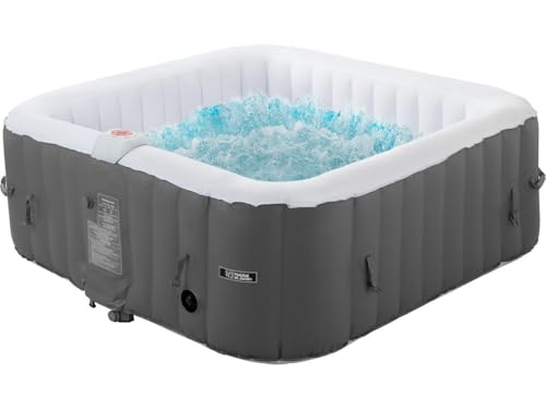 Spa Gonflable Riviera en PVC - 6 Places - Gris/Blanc