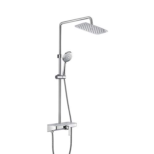 Douche Pluie Cuivre avec Mitigeur