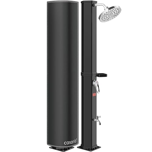Casaria® Douche Solaire Jardin 35 L - 216 cm - Pommeau de Do