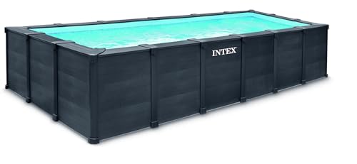 Intex - 26398GS - Kit Piscine Graphite Rectangulaire Tubulai