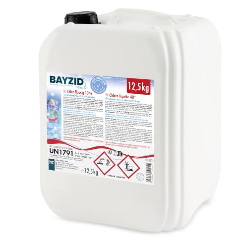 Bayzid Chlore Liquide 4 x 12,5 kg - Eau Claire et Brillante
