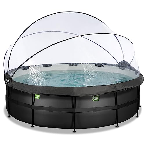 EXIT Toys Piscine Black Leather avec dôme multifonctionnelle