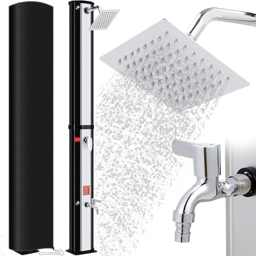 Douche Solaire 40L,225cm,Douche de Jardin Solaire,Douche de