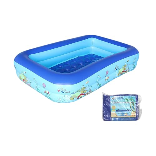 Piscine Gonflable 150X105X35CM Piscine Rectangulaire Enfant 