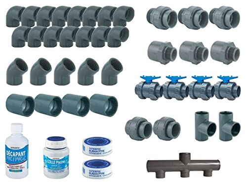 AQUAZENDO Kit plomberie pour Piscine 8 x 4 m
