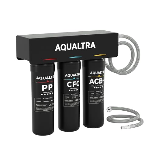 AQUALTRA USF-3B-10 Système de Filtre à Eau Sous Évier, 3 éta