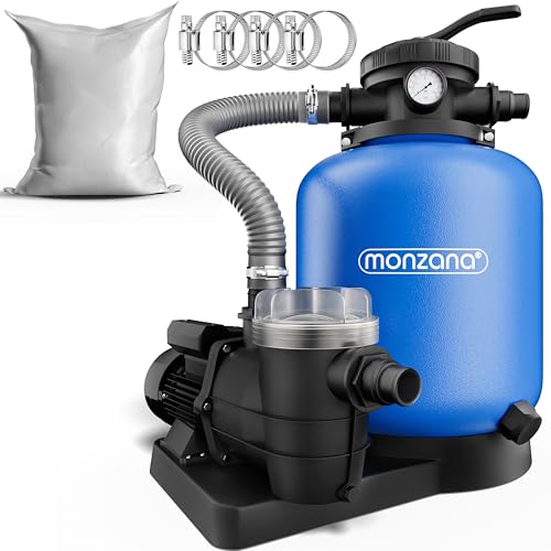 MONZANA® Pompe filtre à sable 13,2 m³ auto-amorçante piscine