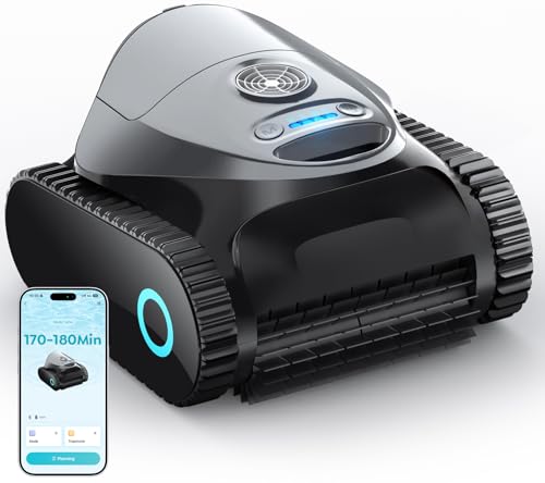 BRINBO C1 Robot de Piscine Fond et Parois, Double Filtre, Ro