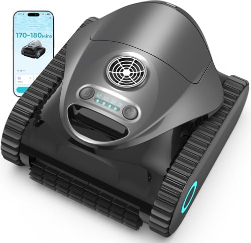 BRINBO C1 Robot de Piscine Fond et Parois, Double Filtre, Ro