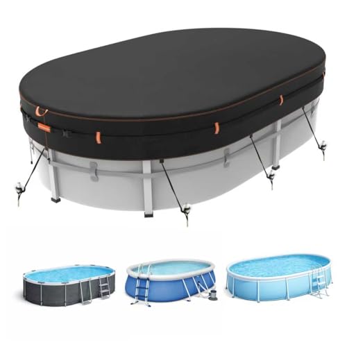 Neuradical BâChe Ovale 500D pour Piscine Hors Sol, RéSistant