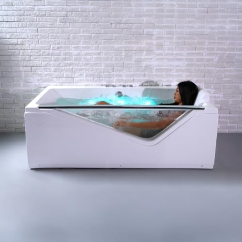 Baignoire Balnéo Rectangulaire avec Hublot Indra Wave 170 X8