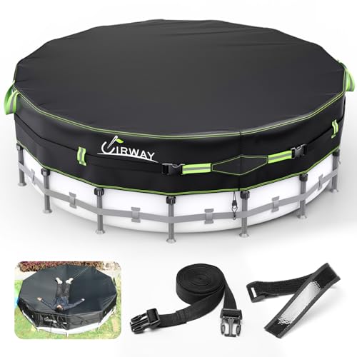 UIRWAY Bâche de Piscine 500D Ronde 548cm [Version Renforcée 