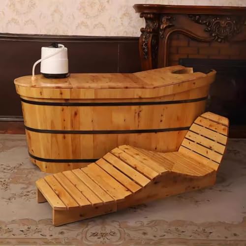 PA-DABAOO Baignoire Autoportante avec Machine À Vapeur Et Co