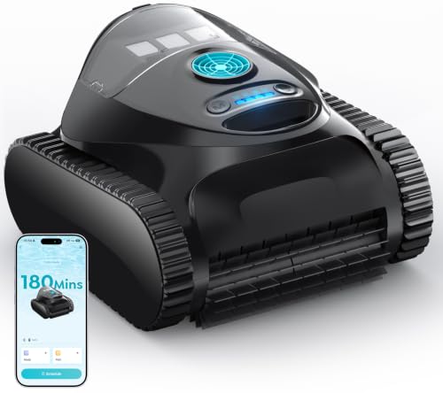 BRINBO C1 Robot Piscine Fond et Parois, 180 Min dAutonomie, 