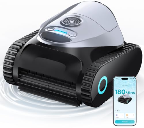 BRINBO C1 Robot de Piscine Fond et Parois, Double Filtre, Ro