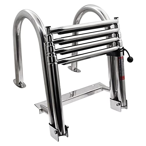 KAOLALI Échelle de Bateau 4 Marches en Acier Inoxydable, Éch